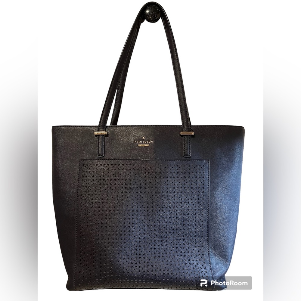Kate Spade Cedar Taylor Lasercut Navy Tote